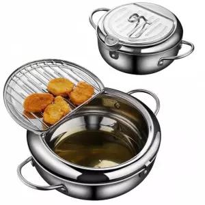 스테인레스 가마솥 냄비 1인용 일본식 가정용 튀김기