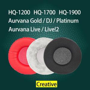 HQ-1200 1700 크리에이티브 헤드폰용 이어패드 Aurvana Gold / DJ Platinum Live 헤드셋 패드 커버 교체용