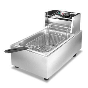 튀김기2구 실린더 단일 튀김기 돈 전기 5L 스테인리스 탁상형 두꺼운 304