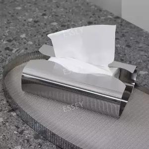 원형 핸드타올 티슈 소품 페이퍼 케이스 스틸 집들이선물 인테리어 커버