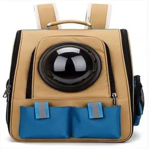 애완동물 캐리어 백팩 강아지 고양이 통기성 통풍 디자인 작은 토끼 하이킹 자전거 캠핑 여행용 투명 창문