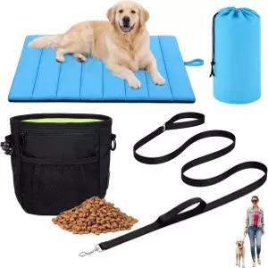 써니무브 3in1 방수 야외 반려견 침대 캠핑 장비 키트 43 x27 휴대용 여행용 반려동물 매트 8피트 이중