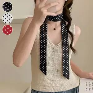 [신세계라이브쇼핑][옷자락] 여자 도트 패턴 쁘띠 포인트 패션 스카프