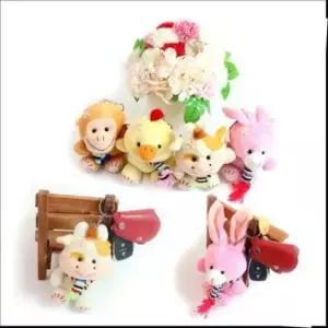 [문구] 동물인형 열쇠고리 키홀더_황소 5매