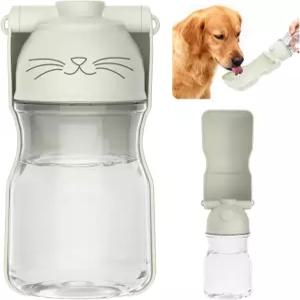 반려견 물병 반려견과 반려묘를 위한 식수 그릇이 있는 휴대용 누수 방지 정수기 야외 하이킹용 여행용