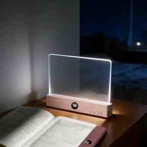 LED 클리어 플랫 북 라이트 3가지 색상 온도의 충전식 패널 리딩 램프 디밍 및 타이머 취침 전 읽기를 위한