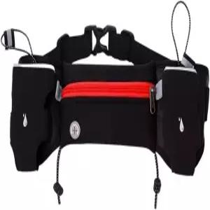 마라톤 조깅 사이클링 러닝 하이드레이션 벨트 허리 가방 파우치 패니 팩 250ml 물병 휴대폰 홀더C