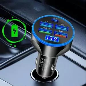 네오필 차량용 5포트 초고속 충전기 시거잭 급속, 자취필수템 HyC마켓