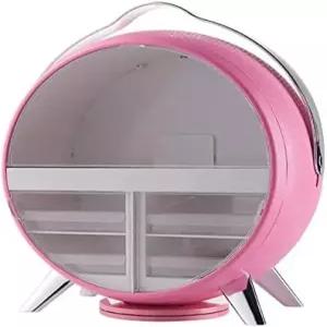 메이크업 미러 스킨 케어 데스크톱 방진 랙 화장대 수납 화장품 정리함이 포함된 앤커스 LED 보관함 색상