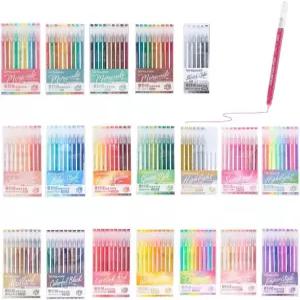 성인 컬러링북용 젤 펜 162 저널 드로잉 글쓰기용 스태커블 아크릴