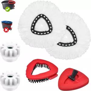 OCedar EasyWring 1탱크 시스템용 걸레 헤드 교체 스크러버 베이스 및 페달 베어링 콤보 세트 다중 표면