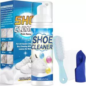 할델리 화이트 슈 클리너 키트 브러시 및 수건이 포함된 스니커즈 흰색 신발 가죽 부츠 캔버스 클리닝