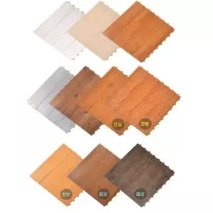 원목무늬 카페 테라스 조립식 마루 1box 욕실데크 간편청소 통풍 DIY