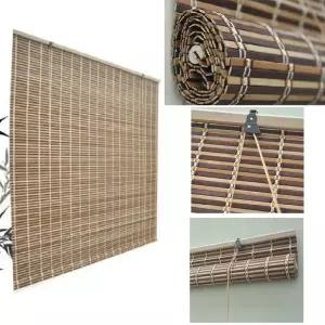 일식집 한정식집 환기 통풍 대나무 자동문발 UV차단 여름커튼 칸막이