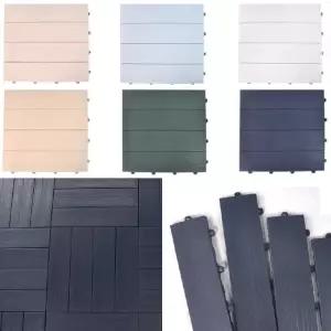 36P 거실 베란다 간편조립 바닥 테크타일 간단분리 배수 미끄럼방지 마루발판