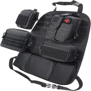 와이넥스 카시트 백 오거나이저 세트 범용 차량 액세서리 몰 패널 탈착식 4가지 전술 파우치 여행용 용