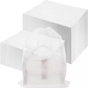 지갑 및 핸드백용 먼지 봉투 100개 드로스트링이 있는 부직포 보관 커버 신발 여행 옷장용 19.7x15.8인치