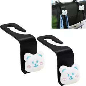 고양이 카시트 헤드레스트 후크 2팩 자동차 지갑 핸드백용 유니버설 음료 식료품 코트 차량 인테리어