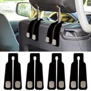 헤드레스트 더블 훅 카시트 백 위한 YMKWZ 4개 자동차 후크 핸드백용 숨겨진 디자인 설치하기 쉽습니다