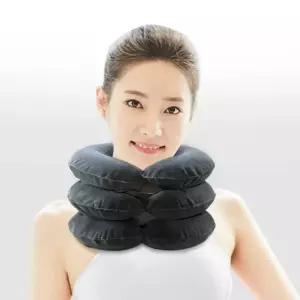 공기주입식 휴대용 목 서포터 보호대 3단 목해먹