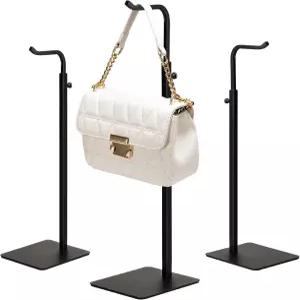 조시믹 3팩 지갑 홀더 핸드백 디스플레이 스탠드 가방 화환을 보여주는 행거 랙 테이블탑 옷장 책상 소매용