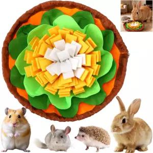 고슴도치 기니 돼지 햄스터 친칠라 고양이 강아지와 작은 동물을 위한 펫노우즈 토끼 먹이 매트 인터랙티브