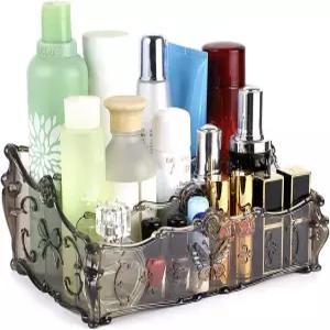 Hipiwe 3 슬롯 아크릴 메이크업 정리함 화장품 보관함 홀더 서랍 배니티 박스 데스크톱 스킨 케어 제품