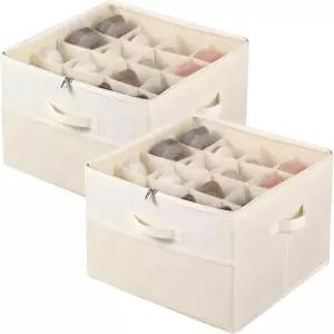 옷장용 PDAENLKY 2팩 신발 정리함 최대 1632켤레 조절 가능한 칸막이와 투명 커버가 있는 접이식 보관함