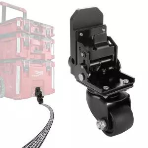 밀워키 포장 도구 상자용 업그레이드된 강철 전면 캐스터 휠 키트 구성 앞바퀴 접이식 디자인으로