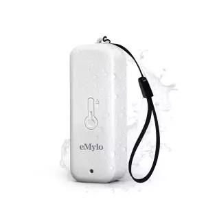 eMylo 실내 온도계 습도계 RTH11 IP65 방수 온도 습도 센서(APP 알림 포함) 492피트 모니터링 범위 WiFi