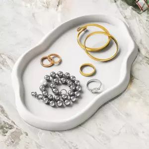 반지 귀걸이 팔찌 생활 필수품 열쇠 크리스탈 침실 세면대 욕실 카운터 현관 테이블용 NiHome 실리콘