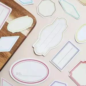 다이어리스티커 빈티지 라벨 스티커 프레임