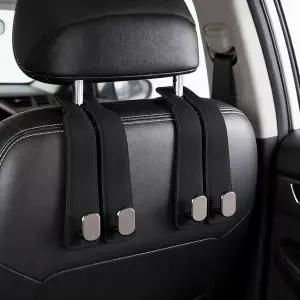 자동차용 아르코슈 지갑 후크 범용 프리미엄 소재 실리콘 및 알루미늄마그네슘 합금 이중 카시트 백 수납