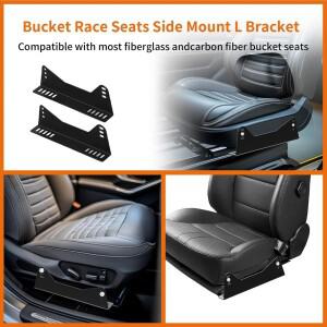 고강도 레이싱 시트 사이드 마운트 브래킷 범용 금속 철 조절식 지지대 키트 버킷 쉬운 설치