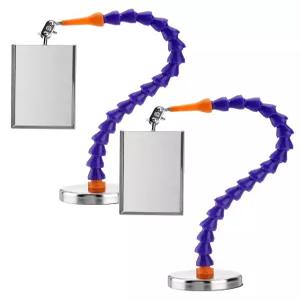 2 PCS 검사 거울 기술자를 마그네틱 베이스 조절 가능한 암 기계 공구가 용접 밀폐 공간에서 사용할 수