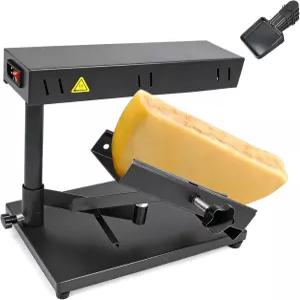 라클레트 치즈 멜터 상업용 전기 기계 용융 하프 휠 슬라이스 4개 포함 조절 가능한