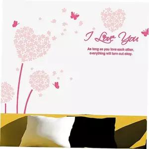 벽장식 리폼 포인트그래픽스티커 데코 DIY 시트지 아이방 장식 그래픽스티커 러블리플라워 인테리어소품