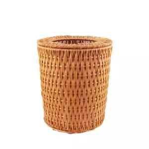 호텔 20L 쓰레기통 고급 라탄 객실용 2L 원형 옐로우 가정용
