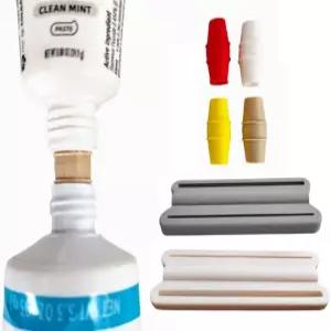 여행용 사이즈 치약 리필 어댑터 및 압착기 세트 6PCS/팩 콜게이트 크레스트 센소다인 호환 가능