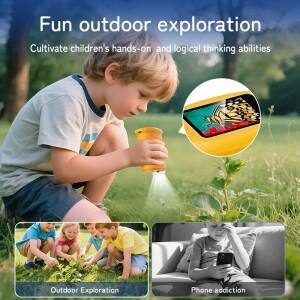 어린이를위한 1000X 휴대용 현미경 2.0 화면 충전식 미니 포켓 디지털 Edu 선물 어린이 학생