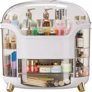 캔들워 대용량 메이크업 정리함 방수 및 방진 스킨케어를 위한 카운터탑 베니티 멀티 스타일 클리어