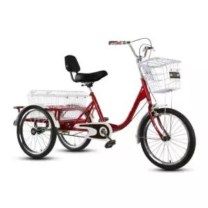 어르신 세발자전거 성인용 바이크 짐받이 시니어 출퇴근 소형 트라이크