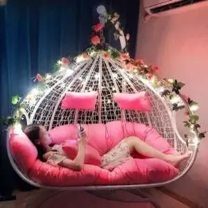 흔들 스윙의자 새둥지 베란다 가든 라탄 안락 펜션 그네 전원주택 캐노피 야외체어