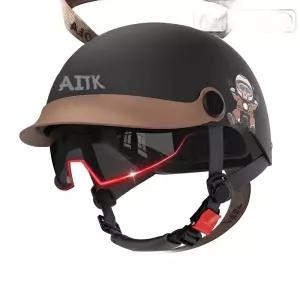 하프 헬멧 바이크 하프헬멧 오토바이 스쿠터 빈티지