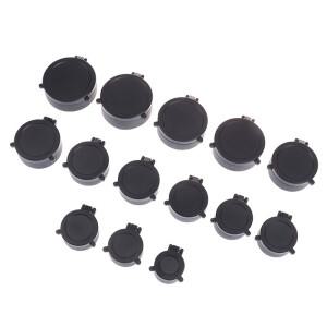 소총 범위 렌즈 커버 스프링 업 빠른 플립 오프닝 방진 망원경 캡 30-64MM 구경 사냥 Riflescopes