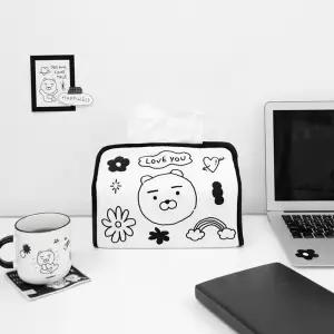 화장대 화이트 캐릭터 패브릭 티슈커버 홈데코 생활소품 침실 집꾸미기 거실 개업 원장실 신혼방 사무실