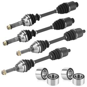 Youxmoto 전면 후면 CV 액슬 베어링 800 폴라리스 2007 크로몰리 스틸 400 4340 HO 570 4세트 포레스트 EFI 450 구동축 500 스포츠맨 800 2014 키트