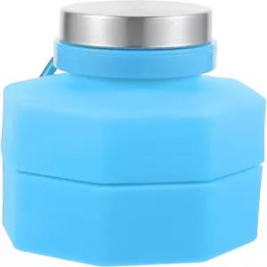 파토 650ml 덤벨 모양 러닝 스포츠 물병 야외 체육관 및 운동을 위한 휴대용 접이식 실리콘 피트니스