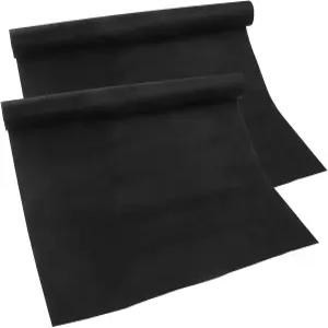 오븐 바닥용 Aoserge 2pcs 헤비 듀티 테프론 라이너 23.6 x15.7 블랙 논스틱 매트 보호기 전기 토스터