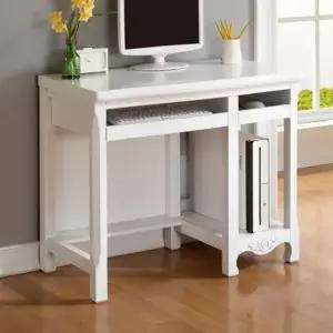 가구산책 화이트 원목 컴퓨터책상 입식PC테이블 B2140